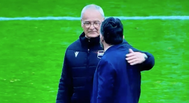 Samp, Ranieri abbraccia Gattuso: «Ma sul raddoppio c'era un fallo»