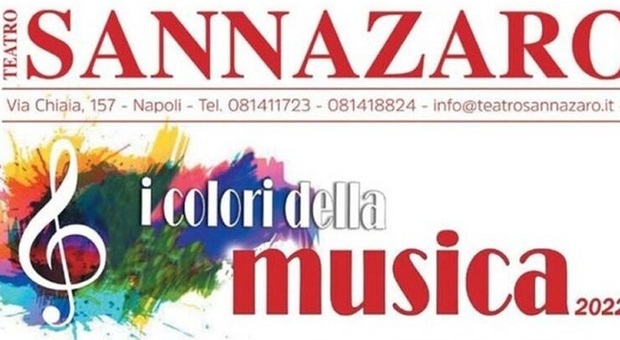 «Colori della Musica» dieci spettacoli al Teatro Sannazaro di Napoli