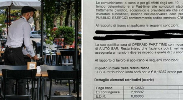 Mille euro al mese per lavorare al bar, ma la ragazza rifiuta: «Contratto truffa, non vi faccio da serva»