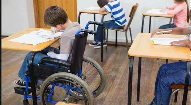 Alunni disabili a scuola (foto d'archivio)
