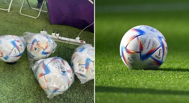 Qatar 2022, i palloni vengono ricaricati prima del calcio d'inizio