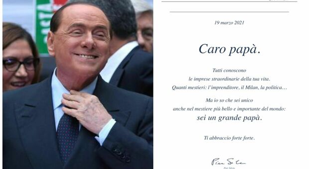 Berlusconi, la lettera del figlio Pier Silvio (sui giornali) per la festa del papà: «Sei unico, sei un grande»