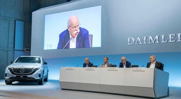 Un momento della conferenza annuale del Gruppo Daimler a Stoccarda
