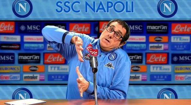 Napoli-Inter, Rivieccio imita Sarri: «In porta c'era San Gennaro»| GUARDA IL VIDEO