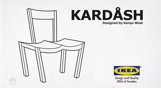 La sedia Kardash dedicata a Kim Kardashian