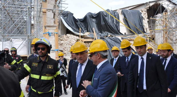 Il sindaco Alemanno insieme al presidente del Parlamento europeo Tajani