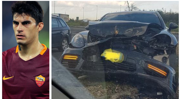 Roma, incidente stradale per Perotti: calciatore illeso, Porsche distrutta