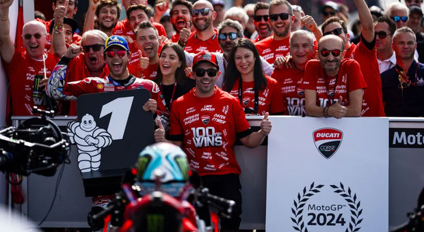 Ducati a Misano si aggiudica la 100^ vittoria in MotoGP. Domenicali ...