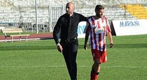 Il tecnico Cristian Bucchi e il centrocampista Fabio Foglia