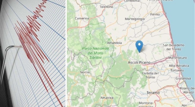 Ascoli, sveglia con il terremoto: scossa di Magnitudo 3 con epicentro a Rotella