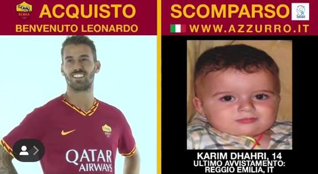 La Roma annuncia i nuovi arrivi con le foto di bimbi scomparsi. I tifosi: «Mancano Schick e Pallotta»