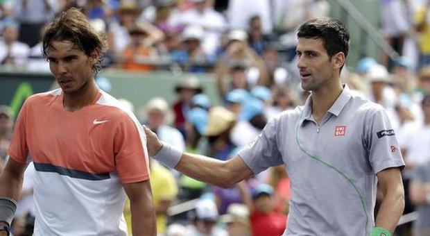 Rafa Nadal e Novak Djokovic (LaPresse)