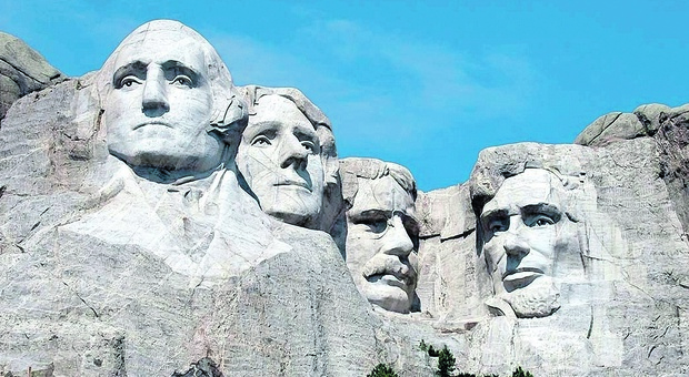 I presidenti degli Stati Uniti d'America scolpiti sul Monte Rushmore