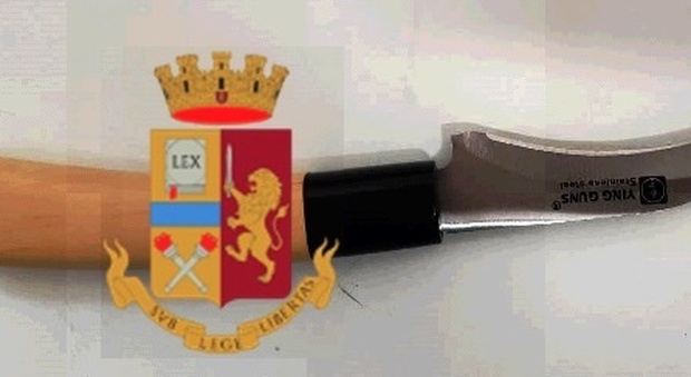 A spasso col coltello, 21enne denunciato dalla polizia a San Giorgio a Cremano