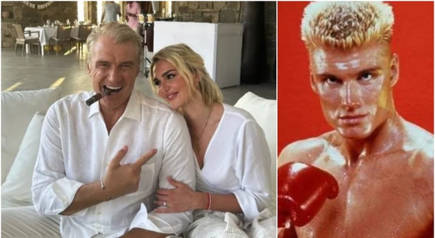 Ivan Drago si sposa, Dolph Lundgren (celebre in Rocky IV) convola con la personal trainer di 40 anni più giovane