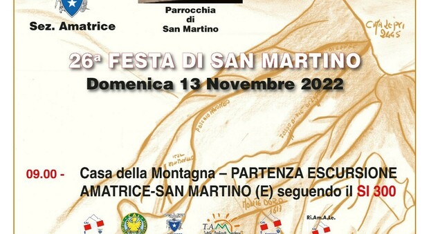 Festa di San Martino con il Cai di Amatrice: tutto pronto per la 26^ edizione