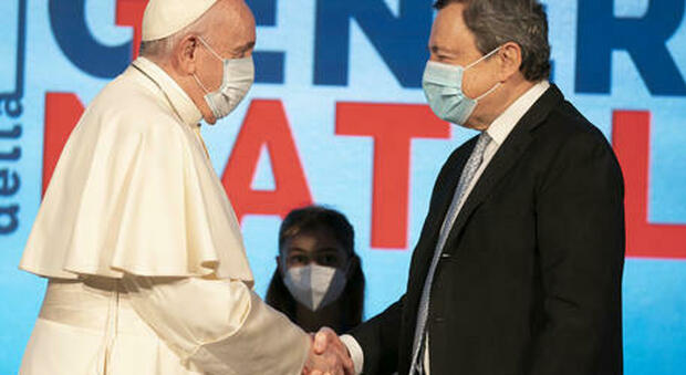 Draghi a Bologna con il cardinale Zuppi e Prodi chiude il G20 delle religioni