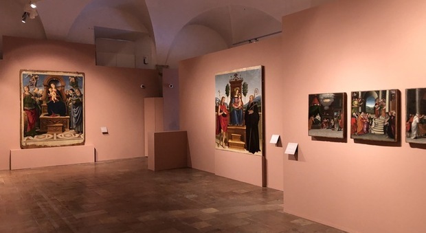 Le stanze della mostra a Perugia