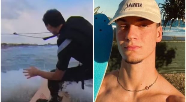 Matteo Mariotti torna sul surf dopo l'attacco dello squalo e la gamba amputata: «Credete in voi»