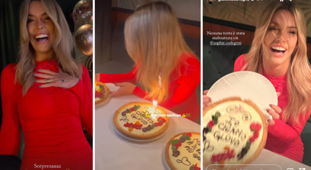 Sophie Codegoni, festa di compleanno a sorpresa: capelli che prendono fuoco e torte che cadono. Cos'è successo