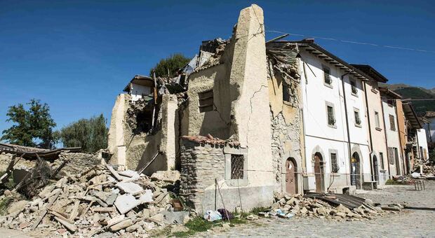 Sommati di Amatrice dopo il terremoto del 24 agosto 2016 (foto d'Archivio)