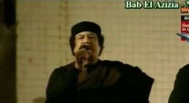 Gheddafi ha parlato ieri ai suoi sostenitori