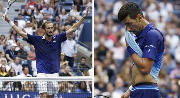Us Open, Medvedev batte Djokovic in tre set (6-4, 6-4, 6-4) e nega il Grande Slam al serbo