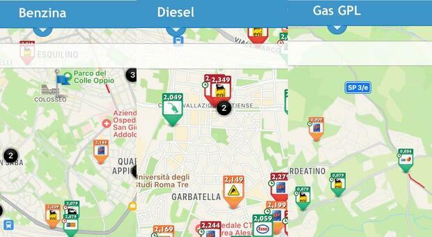 Roma, i prezzi di benzina, diesel e gpl: ecco i distributori più economici