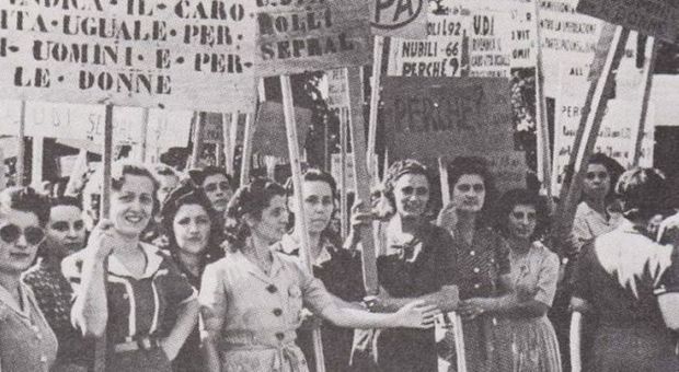 2 ottobre 1944 Dc, il movimento femminile chiede al partito l'impegno per il diritto di voto