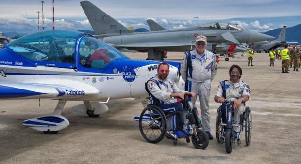 Guidonia torna la città dell'aria: “Pilota per un giorno” per unire volo e disabilità, al decollo “Wefly! Team e la non vedente Sabrina Papa