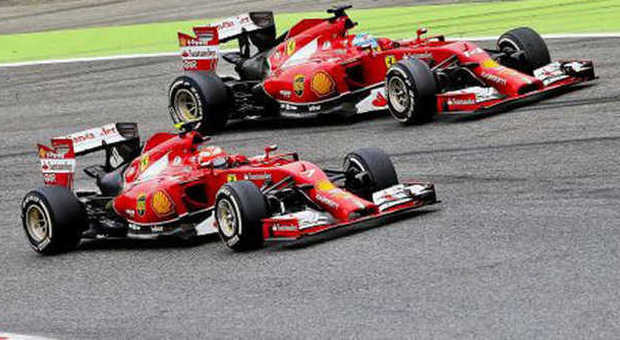 Le due Ferrari hanno corso spesso vicine a Barcellona