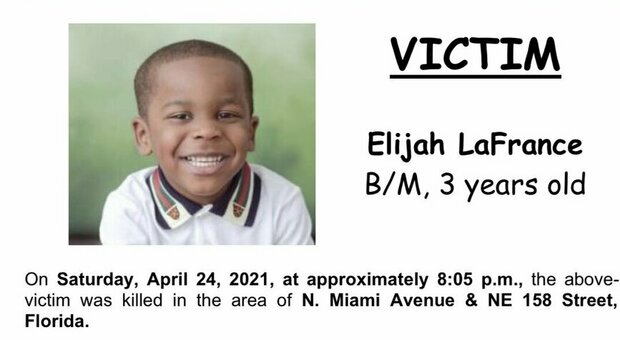 Choc a Miami, bambino di tre anni ucciso da un colpo di pistola