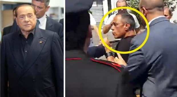 Berlusconi, paura durante il comizio a Saronno: la polizia blocca un uomo. "Voleva aggredirlo"