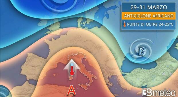 Meteo, arriva anticiclone africano: caldo come a maggio su tutta Italia, ma nel weekend peggiora PREVISIONI