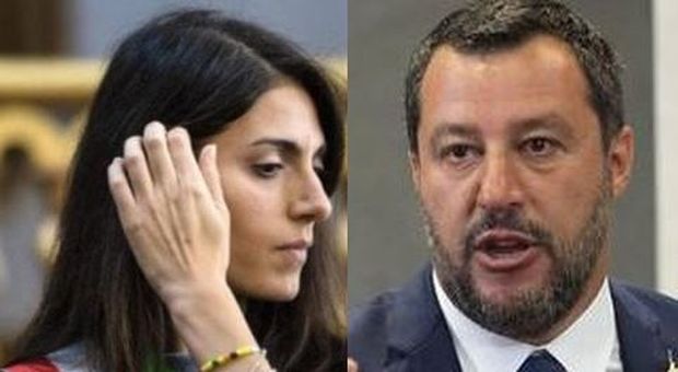 Salvini-Raggi, scontro social: «Bus a fuoco, auto ferme: salviamo i romani». E lei: «Vai a lavorare»