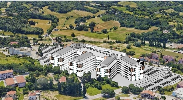 Il nuovo ospedale di Muraglia nella simulazione dell'architetto Ferri