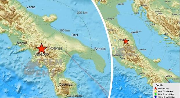 Terremoto di magnitudo 3.2 nella notte tra Campania e Basilicata. In Centro Italia una scossa di 2.5