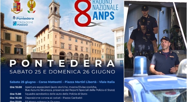 Polizia, a Pontedera l’VIII raduno nazionale dell’ANPS: “Insieme per dare valore ai valori”