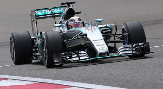 La Mercedes di Lewis Hamilton a Shanghai