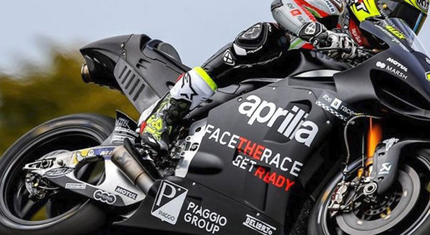 La carena della nuova Aprilia nella MotoGP