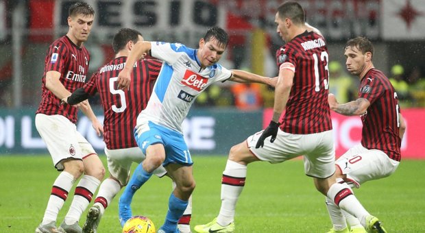 Milan-Napoli senza vincitori: 1-1 a San Siro e nessuna svolta