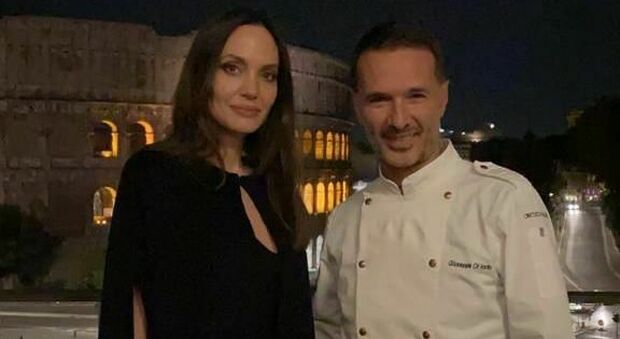 Angelina Jolie a Roma, cena con vista Colosseo al ristorante stellato: «Ecco il suo menu»