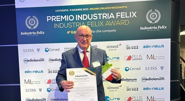 Industria Felix, l'azienda reatina Microdos premiata a Milano. Il Ceo Mostarda: «Onorati»