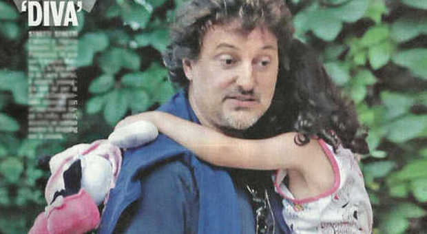 Leonardo Pieraccioni con la figlia Martina a Firenze
