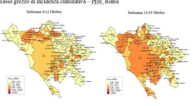 Covid, Roma e il Lazio: in 14 giorni boom di "zone rosse": ecco dove corre il contagio