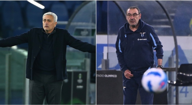 Roma e Lazio, ecco come arrivano il derby: Abraham sfida Immobile, Mourinho contro Sarri