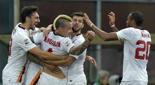 Genoa-Roma 0-1: la girata di Nainggolan vale il -1 dalla Juventus