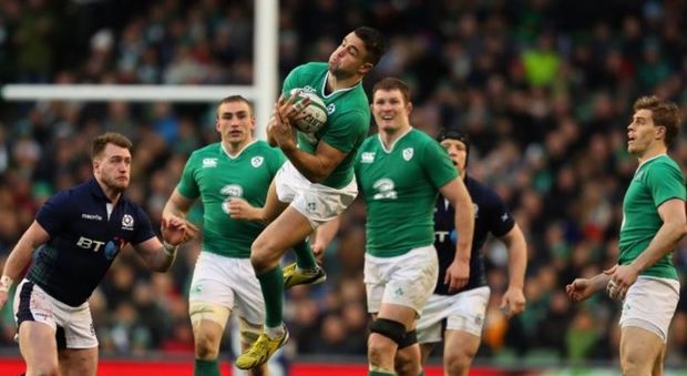 Rugby, Sei Nazioni: nervi tesi a Dublino, l'Irlanda sorpassa la Scozia 35-25