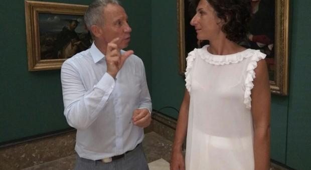 Agnese Renzi a sorpresa visita il museo di Capodimonte