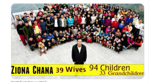 Addio all'uomo con la famiglia più numerosa del mondo: 39 migli e 94 figli